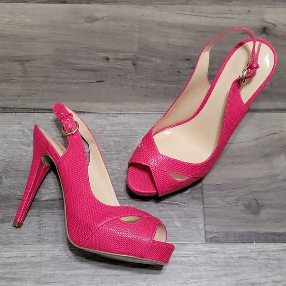 Guess Shoes - Guess Sling Back Open Toe Stiletto Heels
